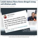 Lelaki Tweet Nora Anne Dirogol Orang Asli Didakwa