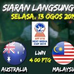 Live Streaming Australia U18 vs Malaysia U18 AFF