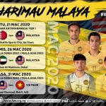 Jadual Perlawanan Harimau Malaya Tahun 2020